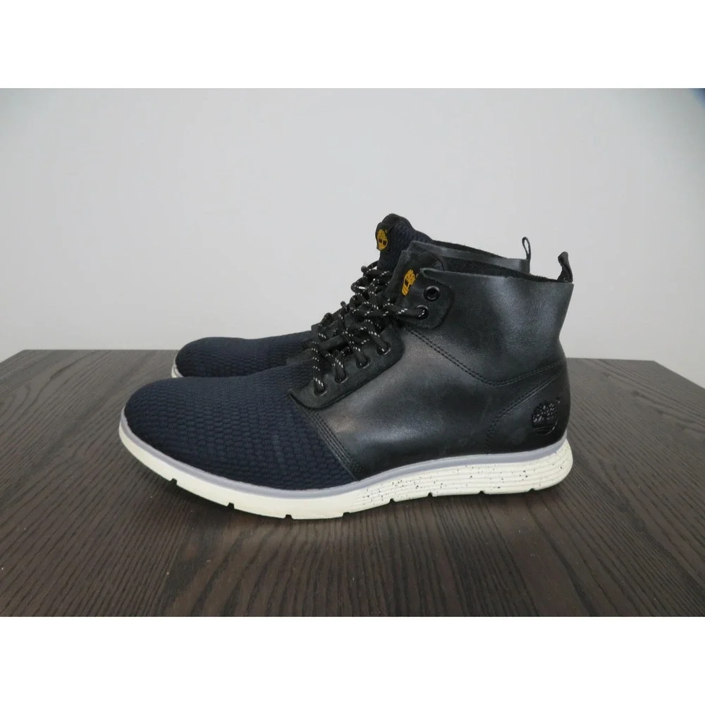 Timberland Killington Chukka Boots Mens 12 Black Leather Mesh Ankle Comfort